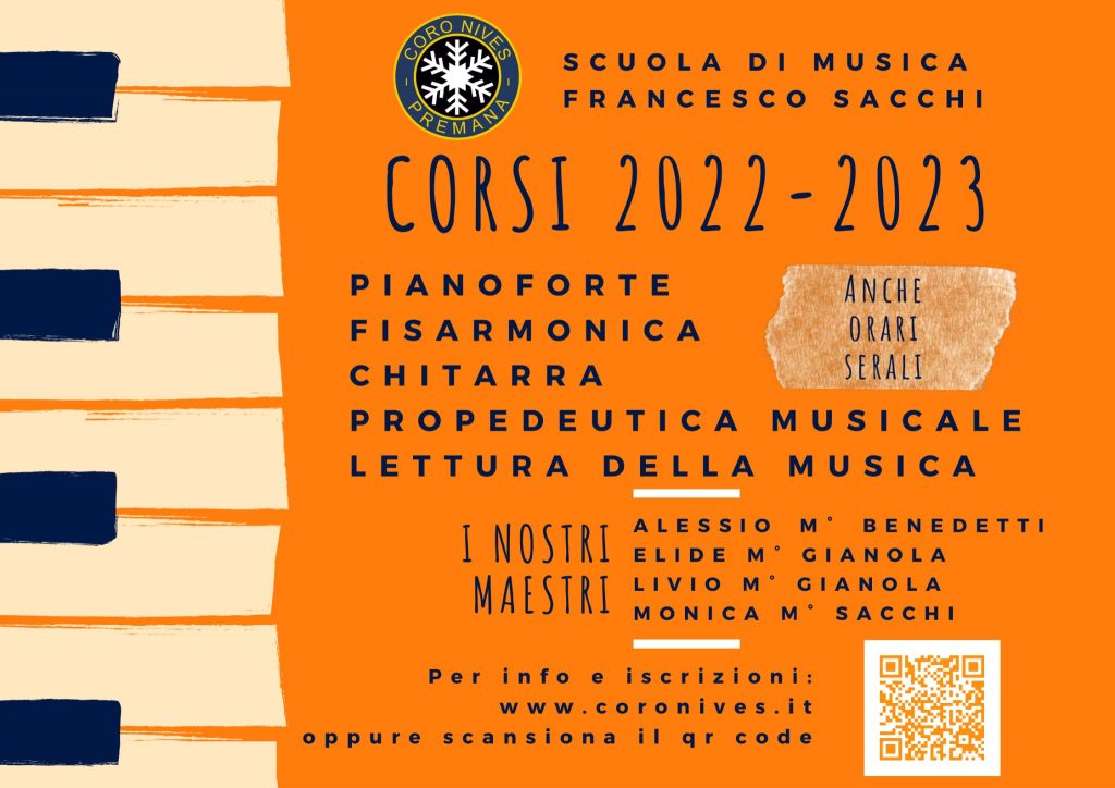 Aperte le iscrizioni alla Scuola di musica