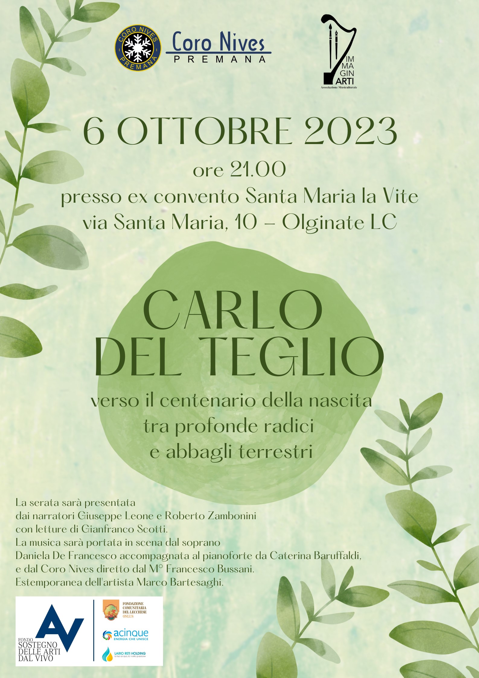 Serata Carlo Del Teglio Olginate